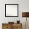 Midnight Black Narrow Non-Beveled Custom Framed Bathroom Vanity Wall Mirror